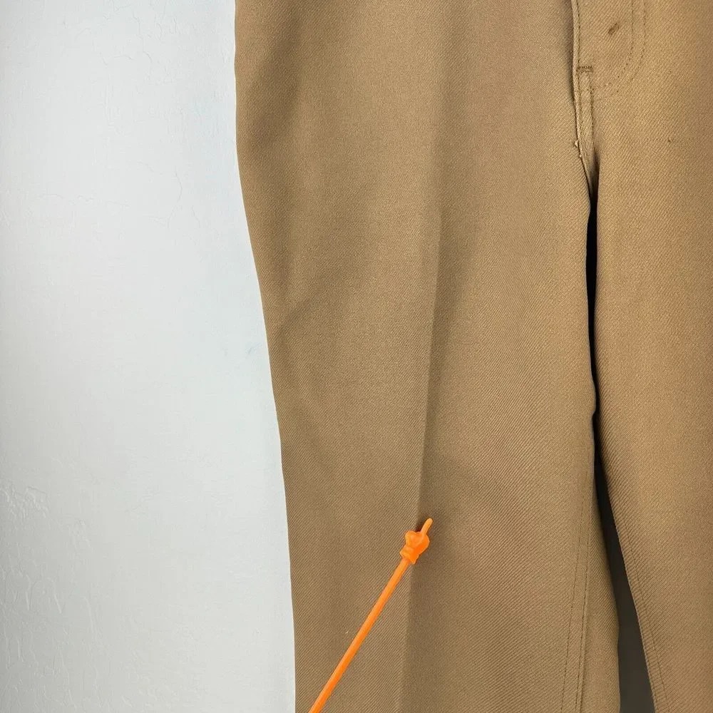 Vintage Levis Strauss &‎ Co. Sta Prest Chino Pants Mens 38 Tan Bootcut Trouser